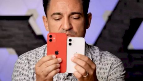 George Buhnici a devenit viral în toată lumea după ce a prezentat noul Iphone 12 mini, deși Apple i-a interzis asta!