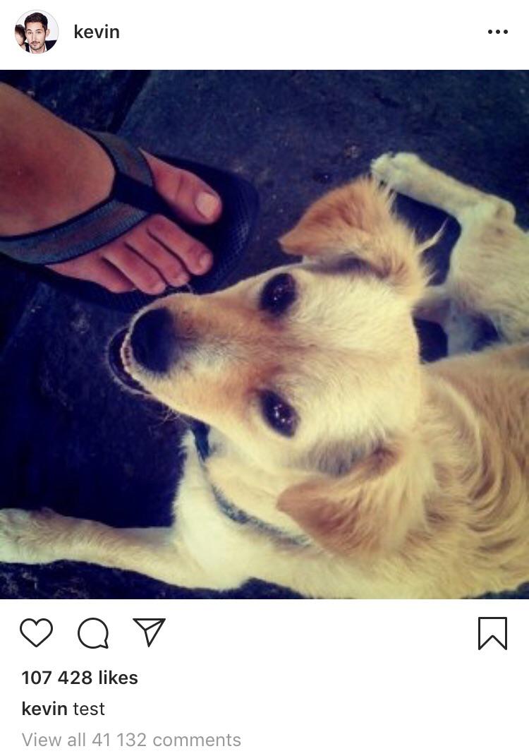 Prima fotografie publicată pe Instagram