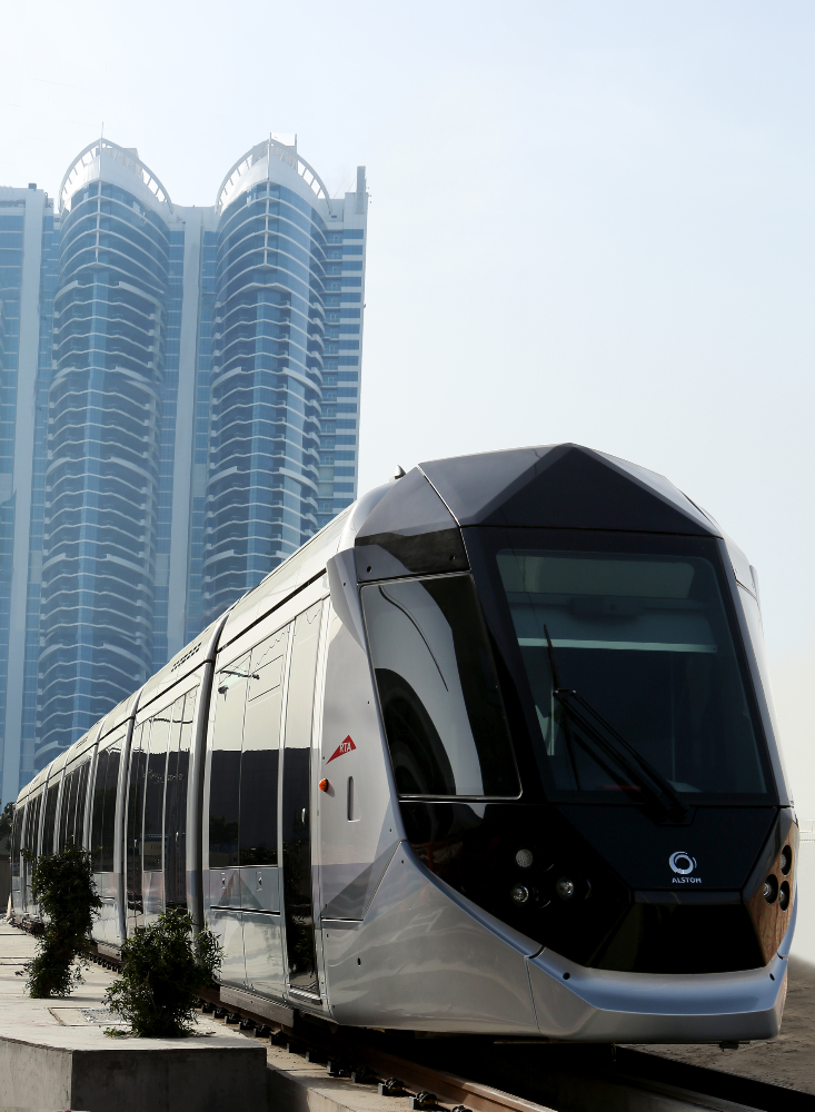 Trenul Metropolis, realizat de Alstom, în circulaţie în Dubai. Este acelaşi model care va circula şi în Drumul Taberei. Sursa foto: Alstom.com
