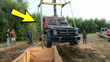Au găsit o mașină de lux îngropată. Ce era în bolid