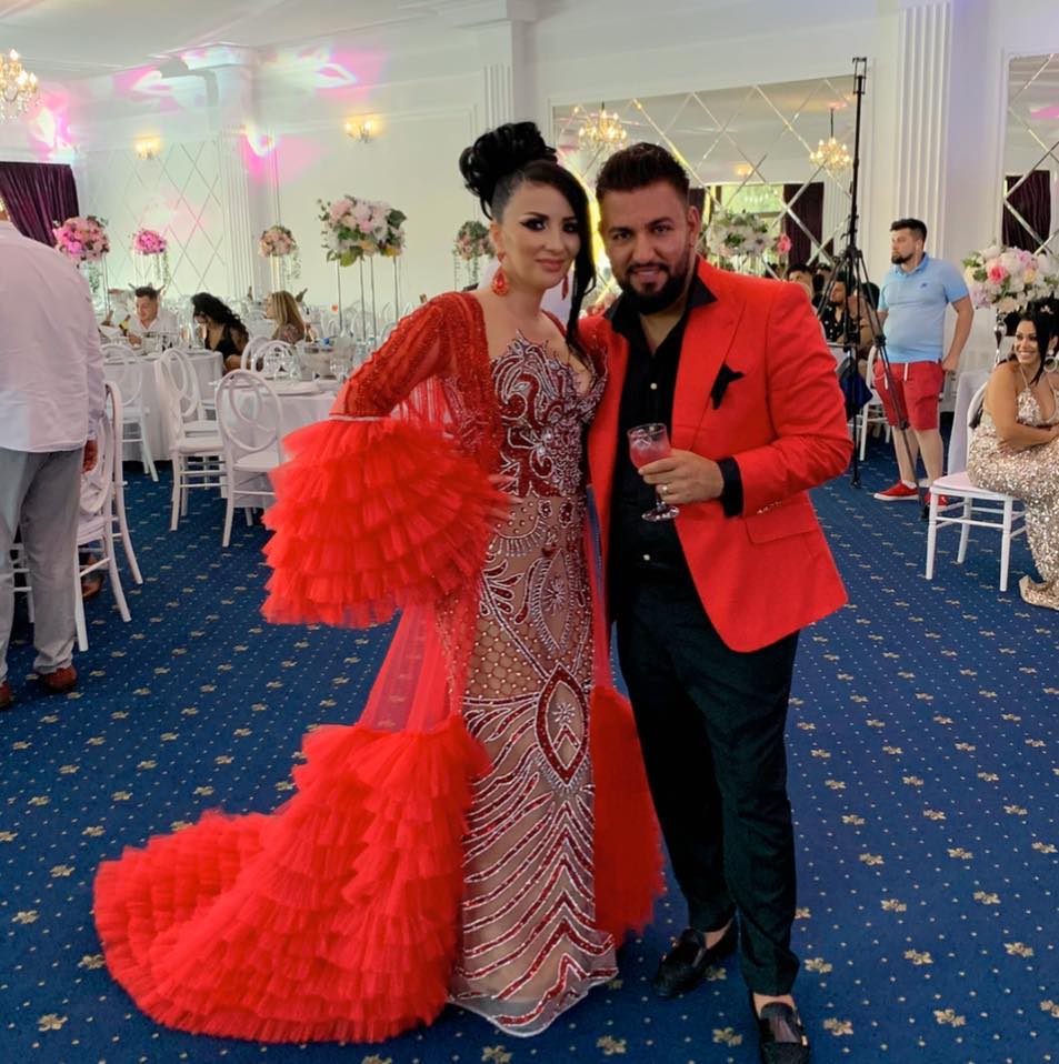 Costel Biju, alături de Andreea Costache, soţia sa