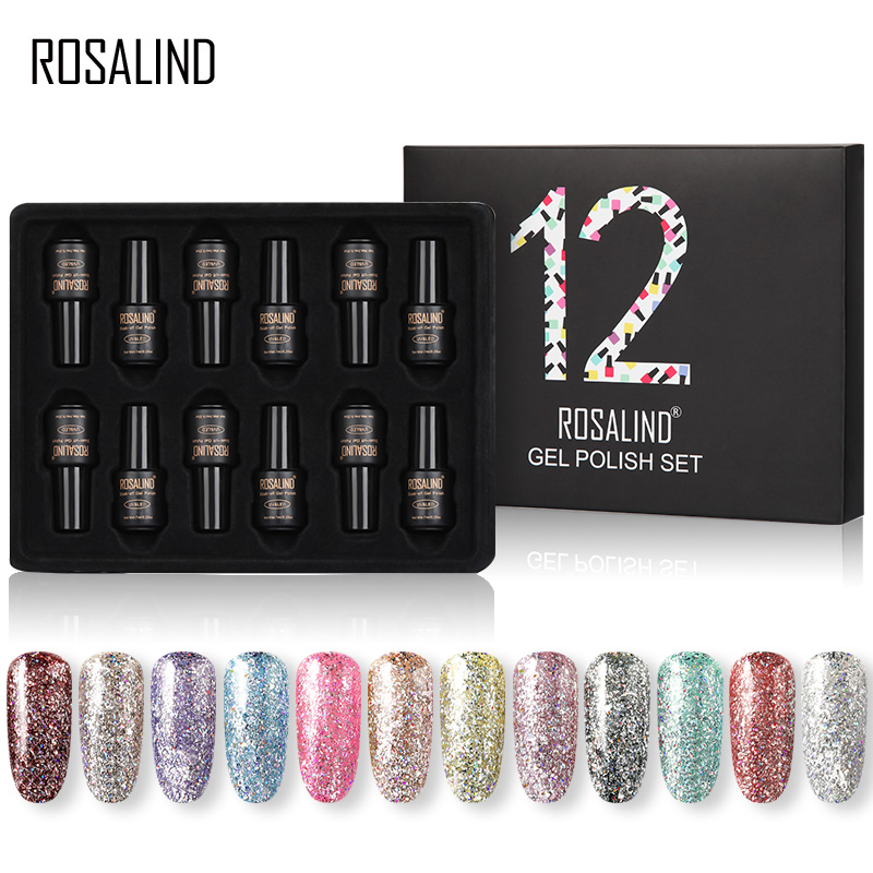 Kit de unghii cu ojă semipermanentă de la Rosalind