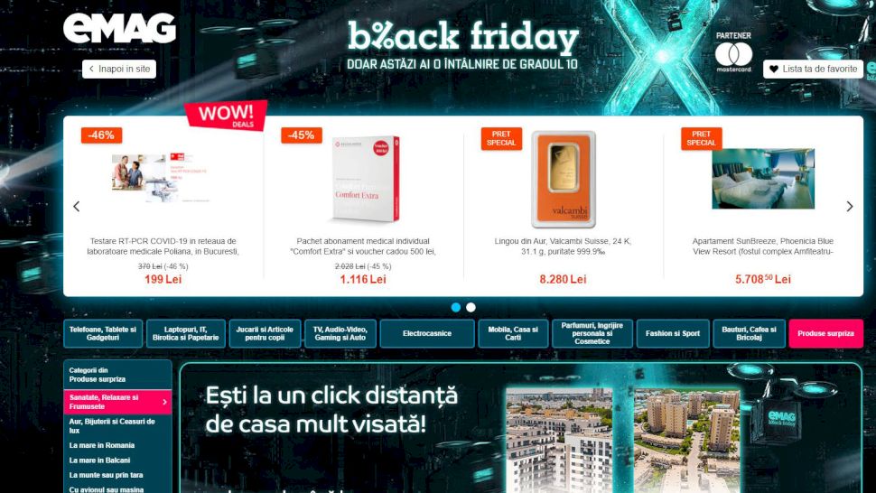 Top 3 cele mai scumpe produse vândute de eMag în istoria Black Friday