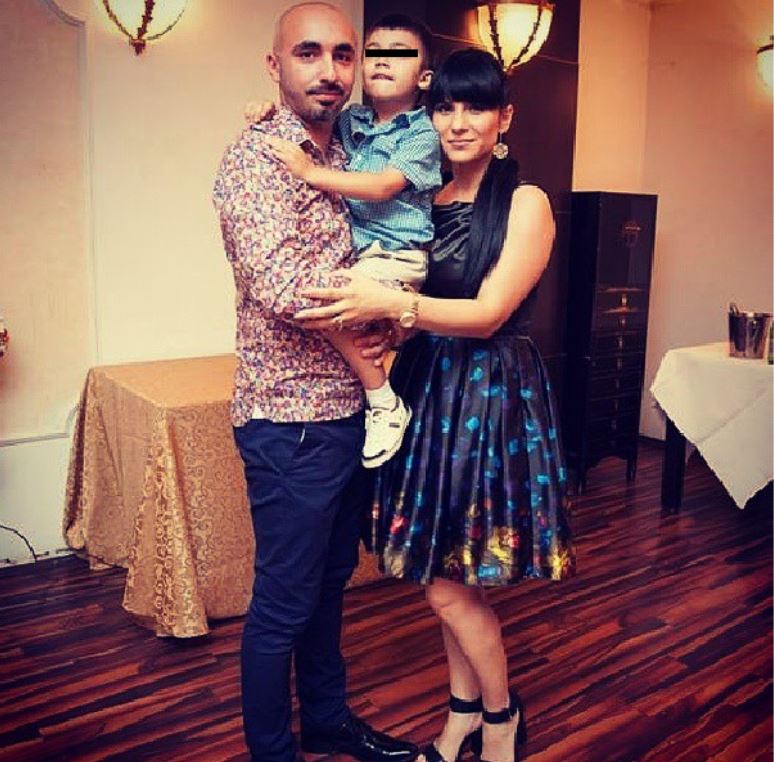Cabron, alături de soţia Geanina şi de fiul lor, Nikolas. Sursa foto: Facebook