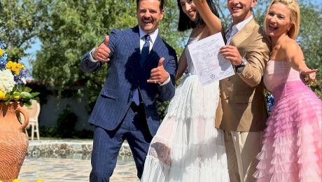 Mihai și Elwira Petre, strălucind ca nași de cununie. Ce ținute au ales pentru ziua cea mare