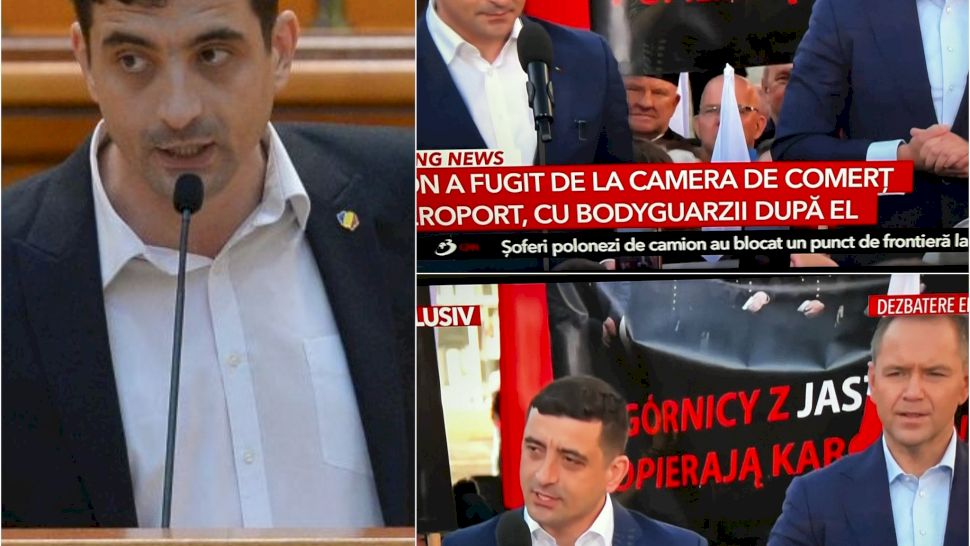 George Simion fuge de dezbateri și jurnaliști, dar merge la proteste în altă țară! NU vine în fața românilor, preferă să vorbească în fața altora!