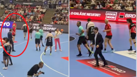 Ce a făcut Nicușor Dan la gala de retragere a Cristinei Neagu. Imaginile filmate au ajuns imediat pe internet