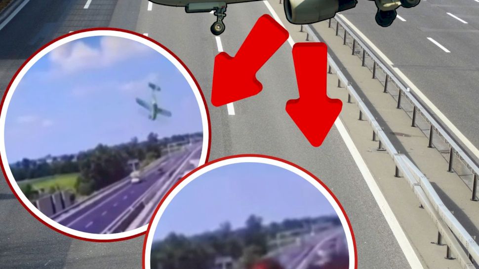 Un avion s-a prăbușit în mijlocul unei autostrăzi din Italia. Momentul șocant a fost surprins de camere de supraveghere. După impact a urmat o explozie puternică