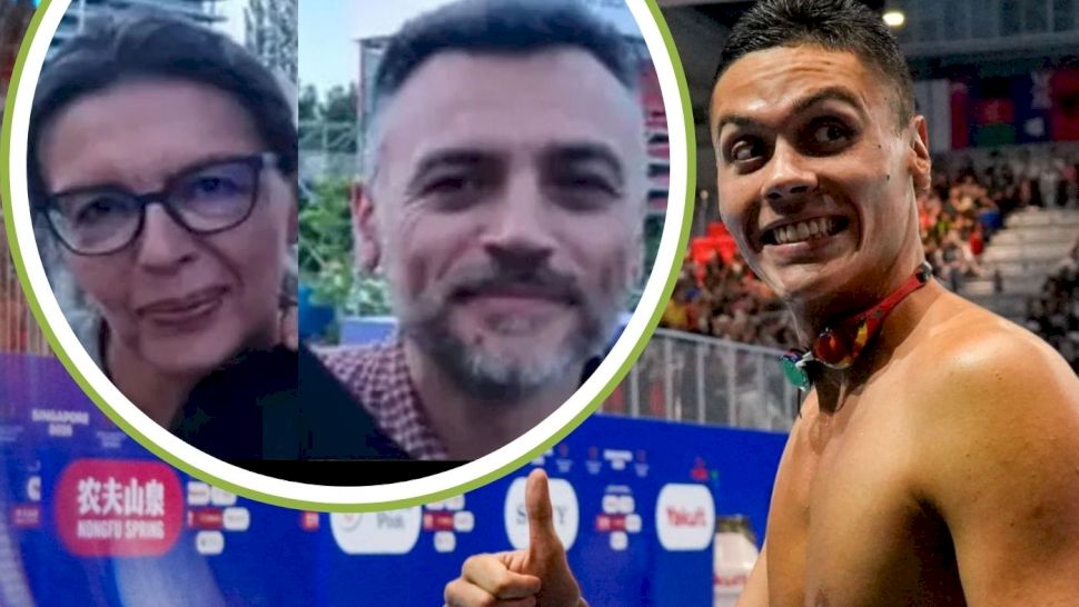 Cine este tatăl lui David Popovici și cu ce se ocupă? Părinții marelui sportiv îi sunt în continuare alături și îi oferă suport.