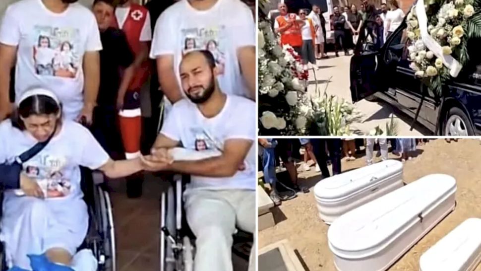 Jale mare la înmormântarea celor 3 frățiori. Noemi a cedat în cimitir: ”Hai la mama”
