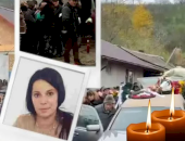 Mihaela, mămica de 25 de ani ucisă de fostul soț, a fost condusă pe ultimul drum. Momente cumplite la înmormântare: „Mami, trezește-te!”
