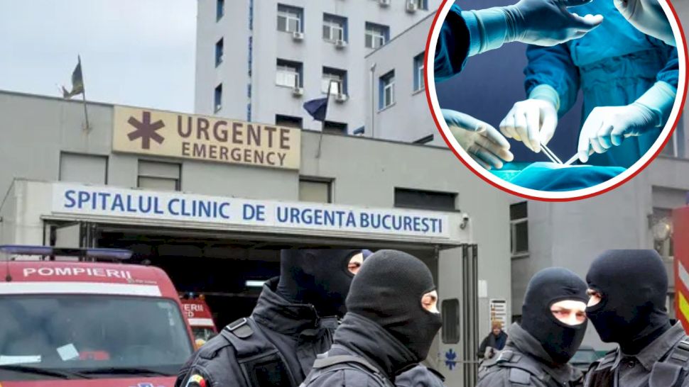 Doi medici din cadrul Spitalului Floreasca au fost săltați de mascați direct din sala de operații. Polițiștii au cerut inclusiv imaginile de pe camerele de supraveghere