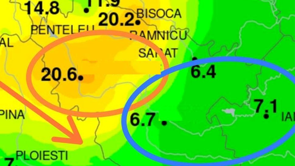Cele 2 orașe din România despărțite de doar 50 km, cu diferențe de temperaturi de 15 grade Celsius