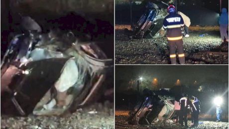 Cântăreață, implicată într-un grav accident rutier în Dolj! S-a răsturnat cu maşina de mai multe ori
