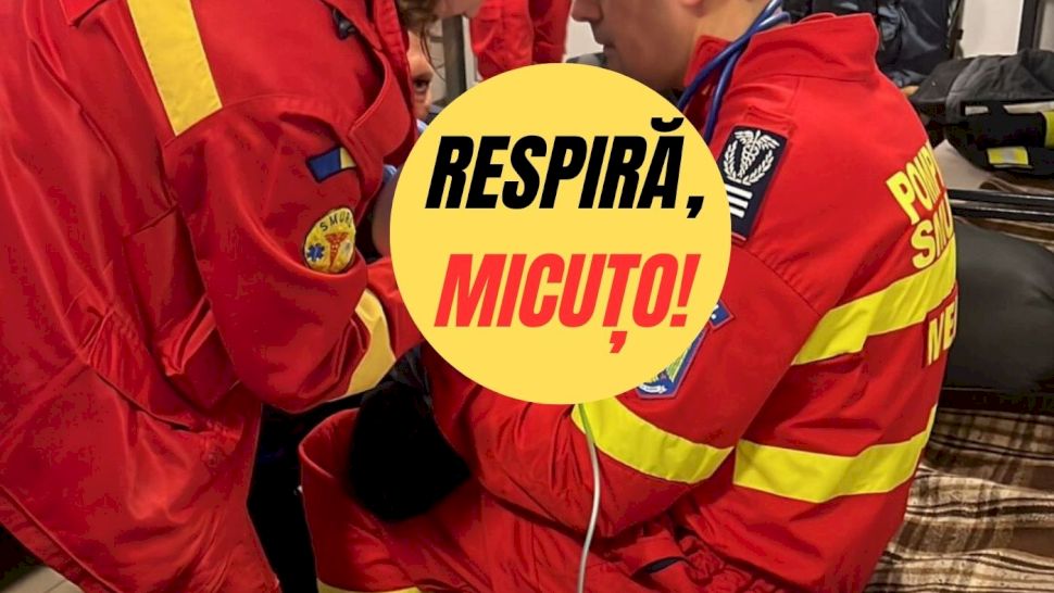 Momente dramatice în Neamț. Un pompieri de la ISU a intervenit în ultimul moment și a reușit să salveze viața unei fetițe de nici 2 anișori care nu mai respira.