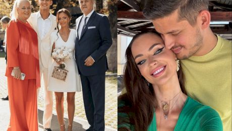 Fiul lui Adrian Năstase și soția sa, ceartă monstru în plină stradă. Corina, surprinsă plângând cu bebelușul în cărucior. Cum au fost fotografiați