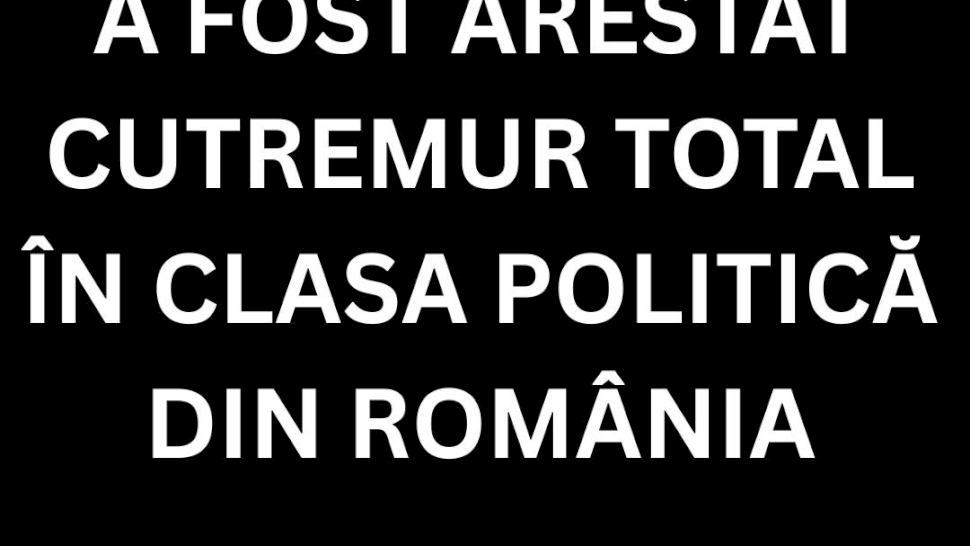 Cutremur în politică. Ministrul a fost arestat