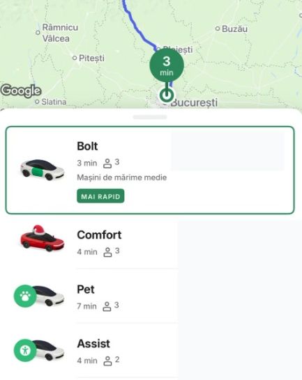 Cât a plătit un client din București pe o cursă până în Brașov, pe 23 decembrie 2025? Suma e formată din 4 cifre