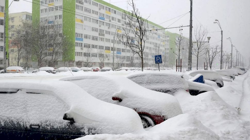 Orașele din România „îngropate” de zăpadă în februarie, potrivit meteorologilor Accuweather