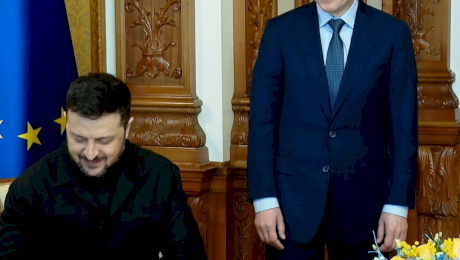 Volodimir Zelenski și Nicușor Dan au semnat la Palatul Cotroceni un parteneriat strategic între România și Ucraina