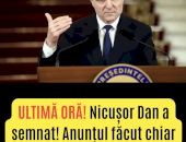 Nicușor Dan A Semnat! Anunțul Făcut De Președintele țării