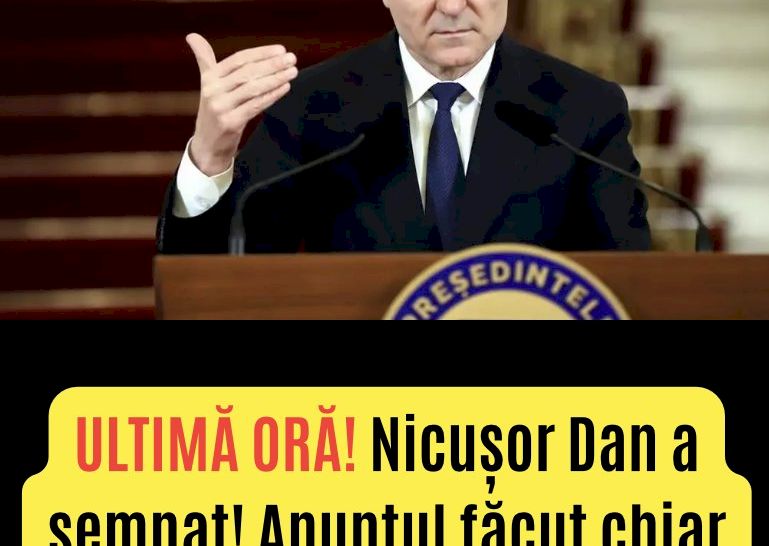 Nicușor Dan A Semnat! Anunțul Făcut De Președintele țării