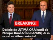 BREAKING! Decizia de ULTIMĂ ORĂ luată de Nicușor Dan! A făcut ANUNȚUL în urmă cu câteva minute: „Domnul Ilie Bolojan…Vezi mai mult