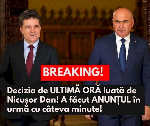 BREAKING! Decizia de ULTIMĂ ORĂ luată de Nicușor Dan! A făcut ANUNȚUL în urmă cu câteva minute: 