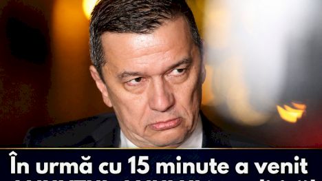 Ce decizie a luat Sorin Grindeanu în urmă cu puțin timp