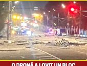 Autoritățile sunt în alertă totală. O dronă a lovit un bloc