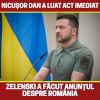 Zelenski a făcut anunțul despre România. Nicușor Dan a luat act imediat