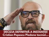 Cristian Popescu Piedone poate fi judecat pentru corupție în dosarul Hotel Internațional Sinaia. Decizie definitivă a instanței