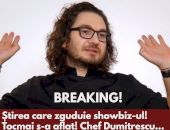 BREAKING! Știrea care zguduie showbiz-ul! Tocmai s-a aflat! Chef Dumitrescu…Vezi mai mult