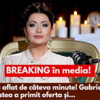 E BREAKING în media de câteva minute! Gabriela Cristea a primit OFERTA și…Vezi mai mult