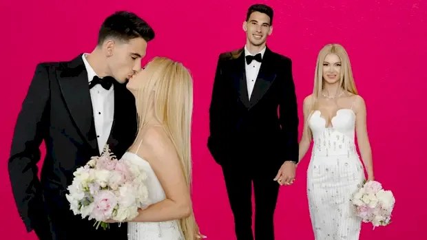 Primele imagini de la nuntă! Victor Cornea, îmbrăcat de Adina Buzatu! Cum arată Andreea Bălan în rochie de mireasă