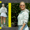 Vântul a făcut-o pe Iuliana Pepene să strălucească în fustița ei minusculă! Apariție sexy în parc pentru prezentatoarea TV