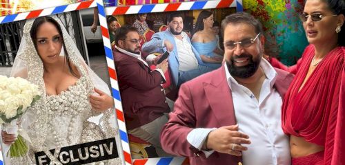 EXCLUSIV | Nunta fiului lui Florin Salam, imagini de neuitat! Apariția neașteptată a artistului și rochia care a captat toate privirile