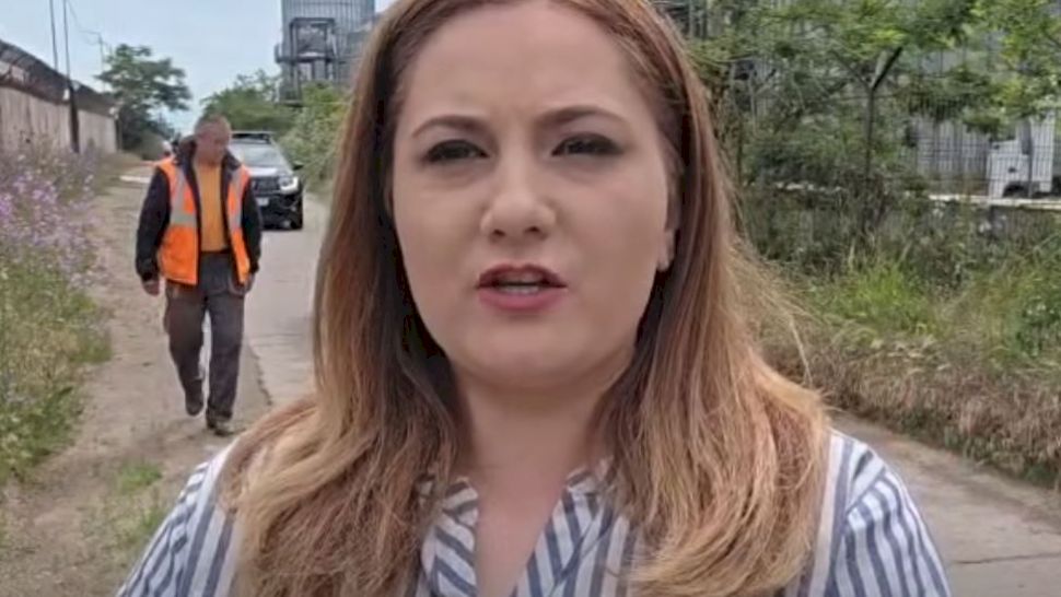 VIDEO. Explozia dronei din Constanța surprinsă în direct! Jurnalista a început să fugă