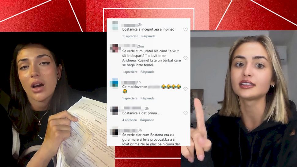 Reacții în lanț după bătaia dintre Andreea Bostănică și Iuliana Beregoi! Fanii s-au împărțit în tabere: „Ce exemplu dați? Rușine!”