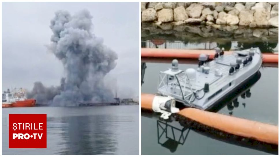 O dronă marină a detonat în Portul Constanța! Planul Roșu de Intervenție activat