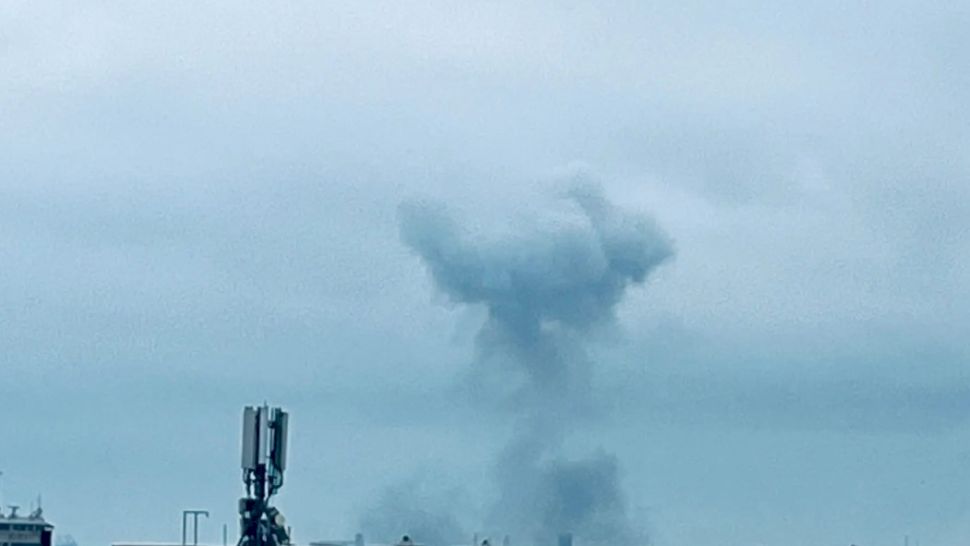 Imagini noi cu explozia dronei marine în Portul Constanța
